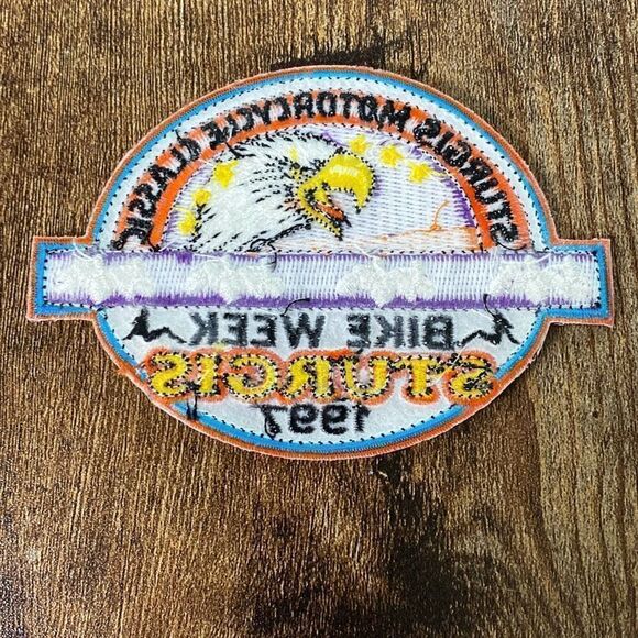New old stock Sturgis Bike Week 1997 Eagle patch Motorcycle classic - Picture 2 of 6